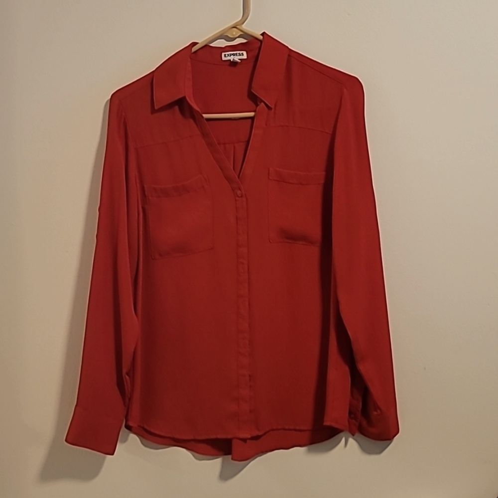 Red dress shirt